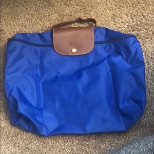 Longchamp Pliage Laptop Bag in Blue